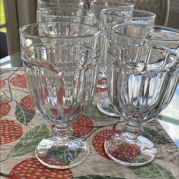Elegant Clear Glass Set of 6 iced beverage glasses - Picture 1 of 11